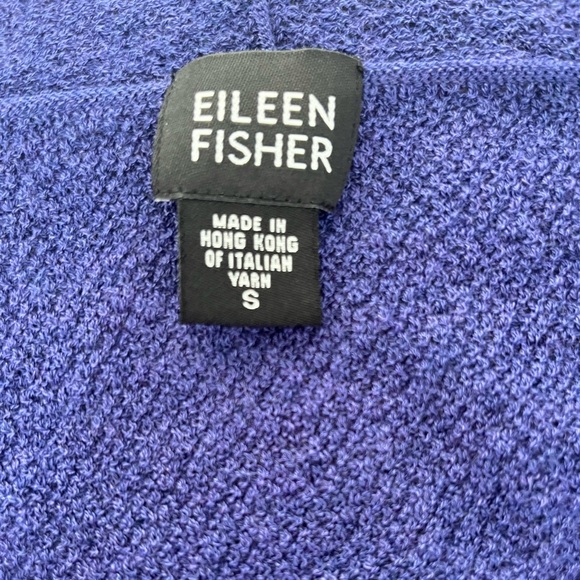 Eileen Fisher Ladies Italian Wool Open Front Cardigan Purple Size Small - Picture 5 of 7
